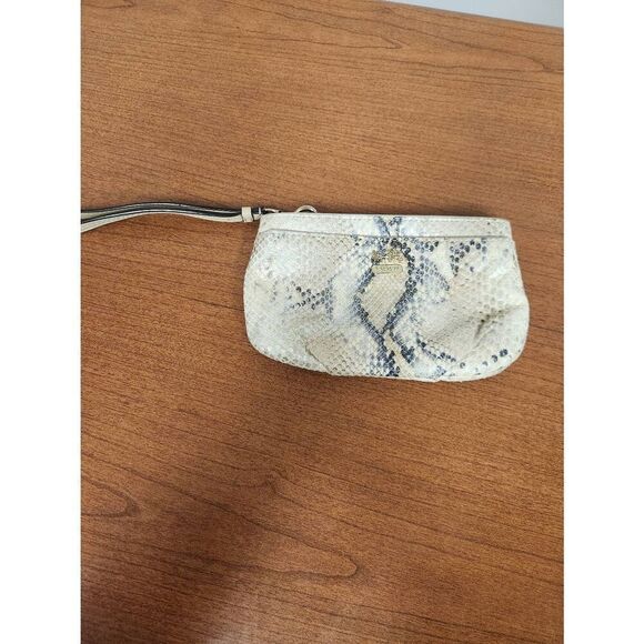 Coach Kristin Embossed Python Snakeskin Wristlet/Clutch. (PF) - Picture 2 of 9